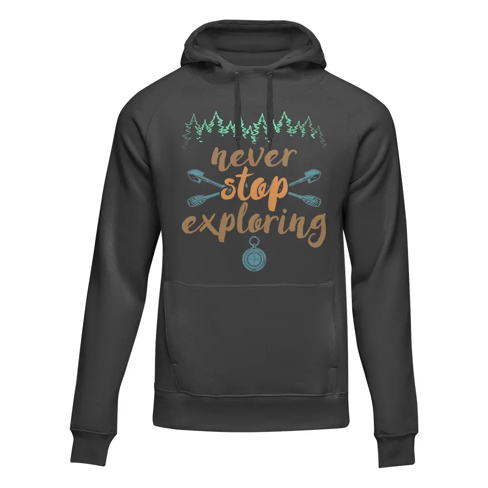 Outdoorzees Never Stop Exploring Adult Fleece Hoodie