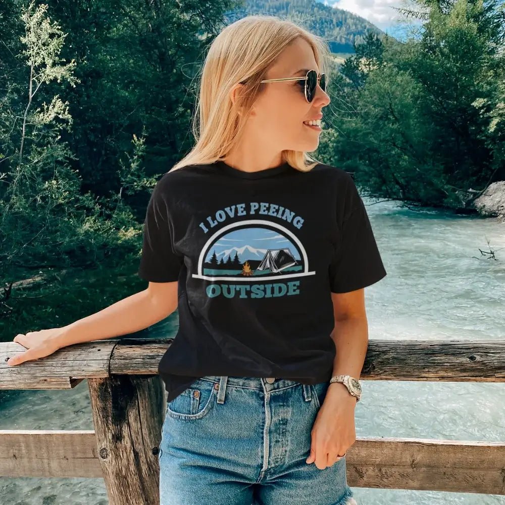 Outdoorzees I Love Peeing Outside T-Shirt for Women