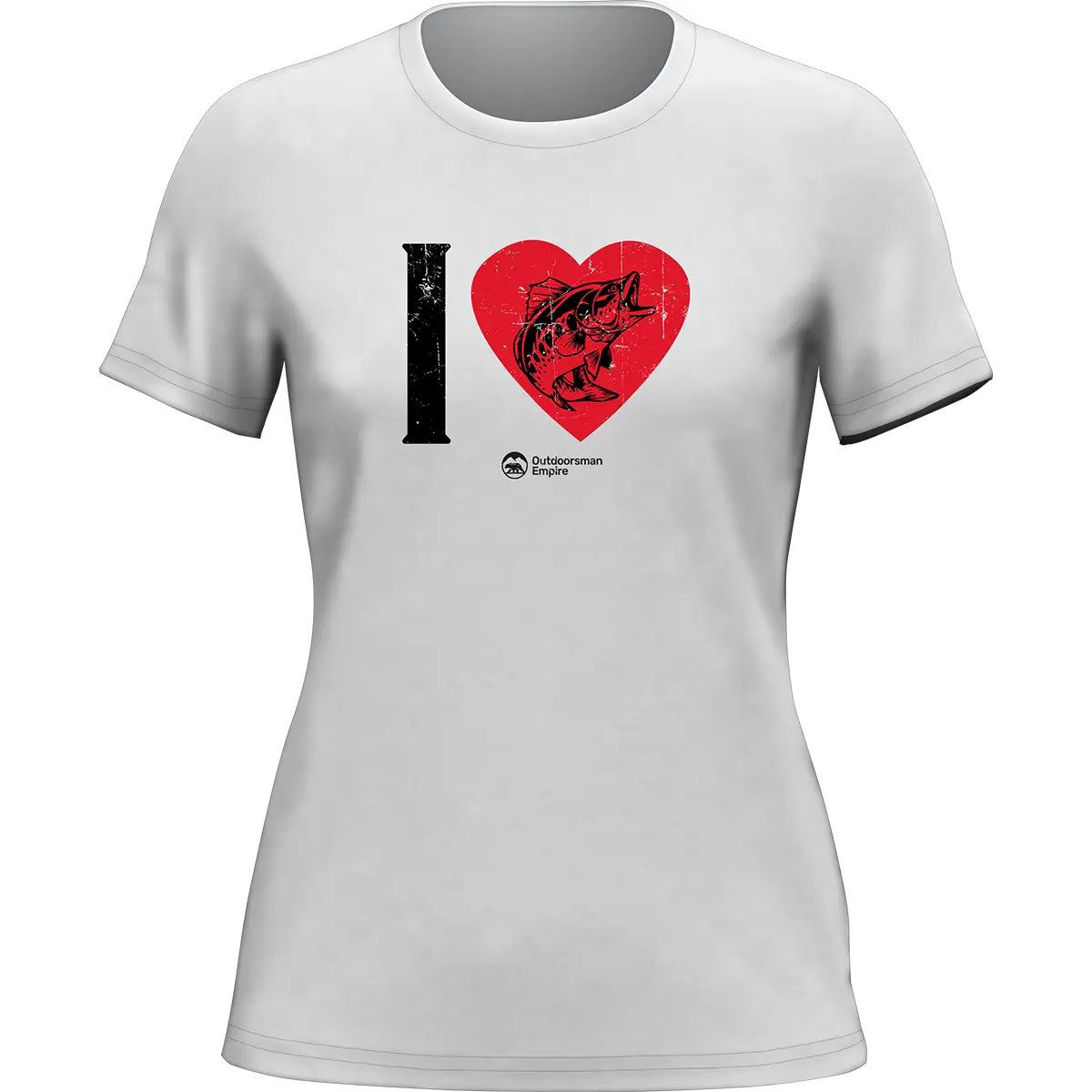 Outdoorzees I love Fishing T-Shirt for Women