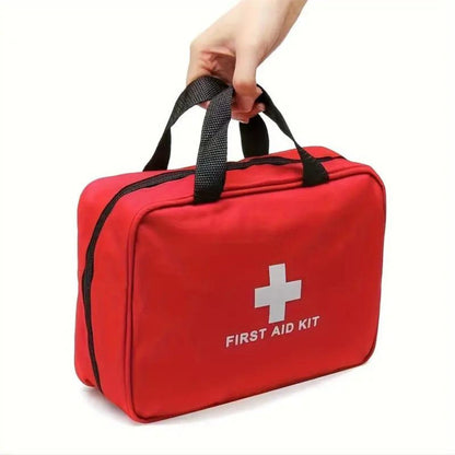 Outdoorzees 173pcs Large First Aid Kit: Portable Bag For Outdoor Hunting, Hiking, Camping And More - Including Emergency Supplies!