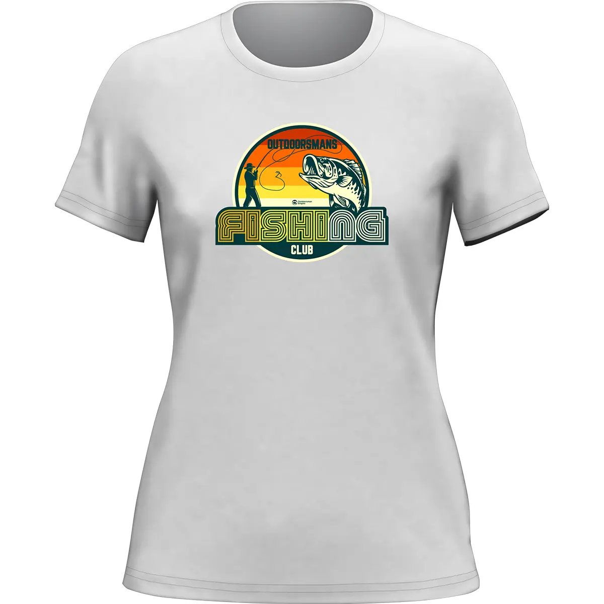 Outdoorzees Outdoorsman Fishing Club 80 T-Shirt for Women