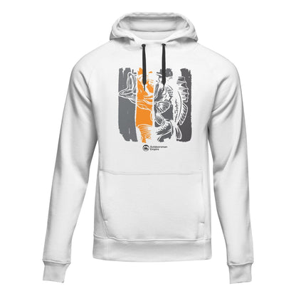 Outdoorzees Fishing Grunge Bars' Adult Fleece Hoodie