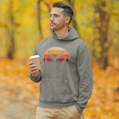 Outdoorzees Deer Color Men Hoodie