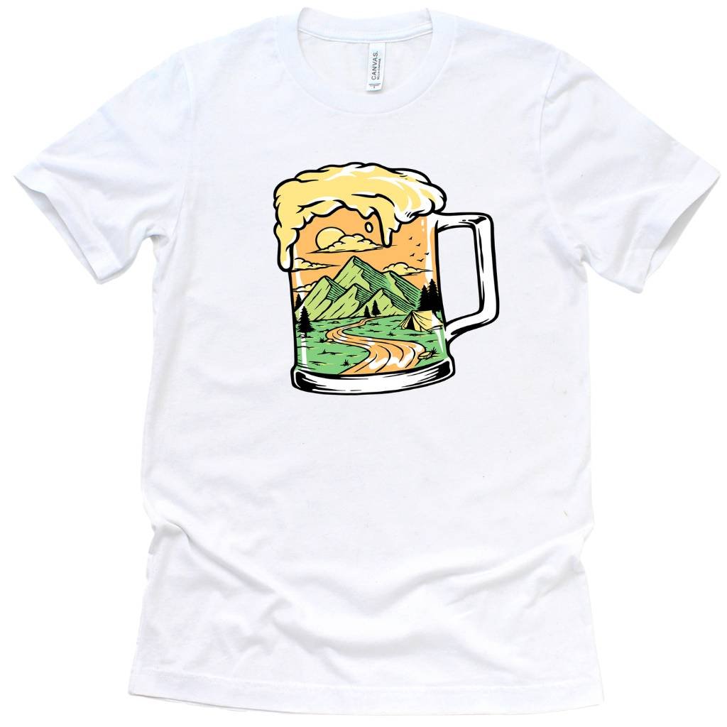 Outdoorzees Drinking The Happy View Trails T-Shirt