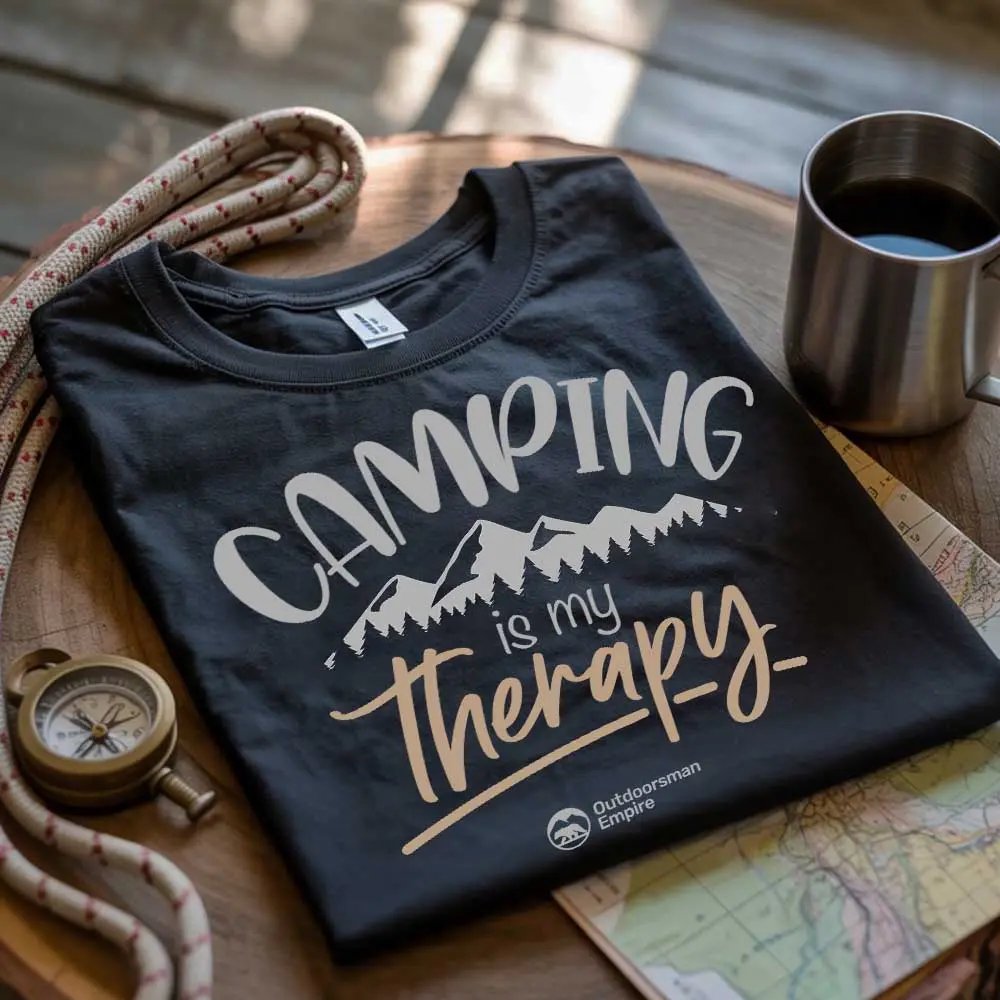 Outdoorzees Camping Is My Therapy Unisex T-Shirt
