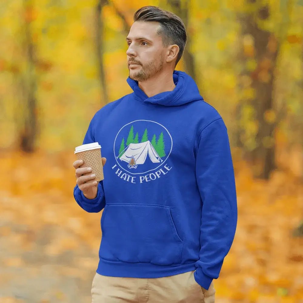 Outdoorzees I Hate People Men Hoodie