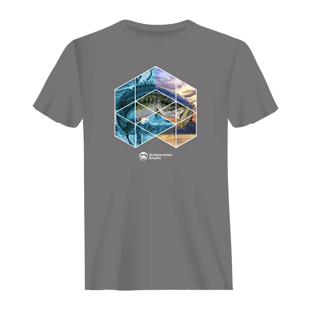 Outdoorzees Fishing Geometry Man T-Shirt