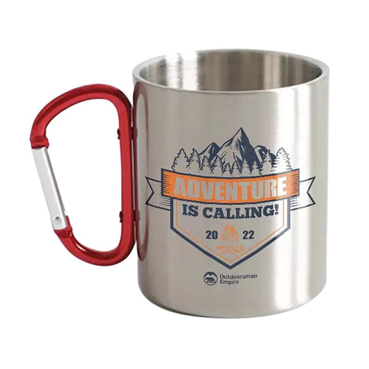 Outdoorzees Adventure Is Calling Carabiner Mug 12oz