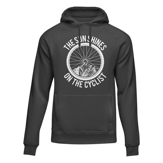 Outdoorzees The Sun Shine On The Cyclist Adult Fleece Hoodie