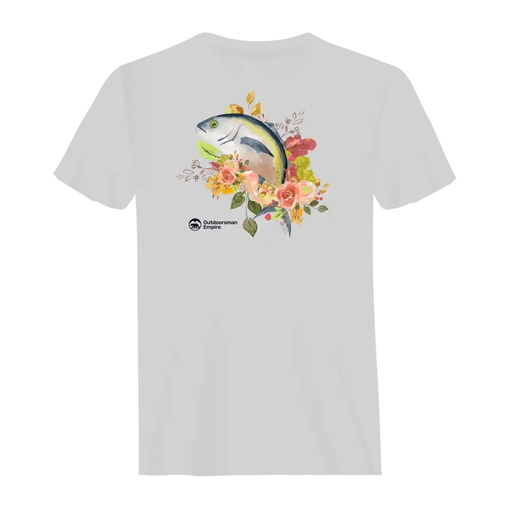 Outdoorzees Fishing Flower Man T-Shirt