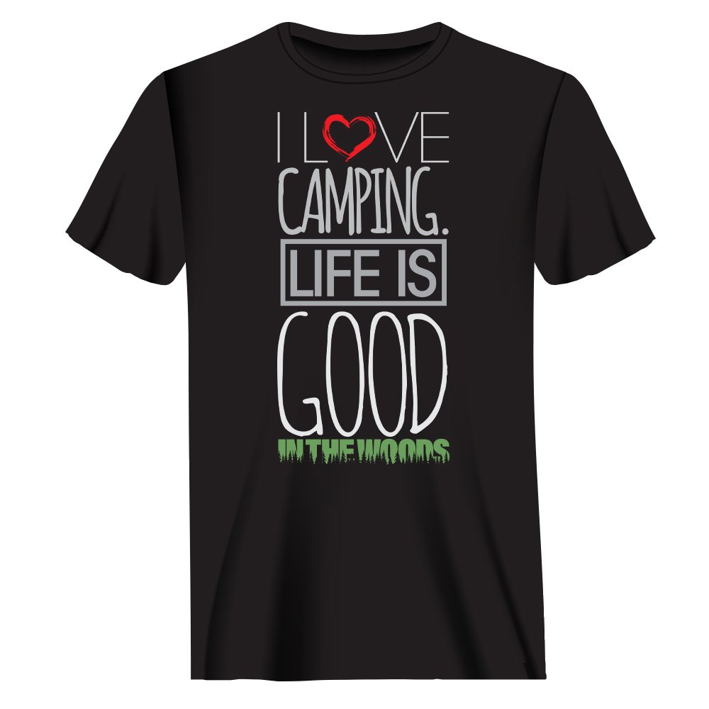 Outdoorzees I Love Camping In The Woods T-Shirt for Men
