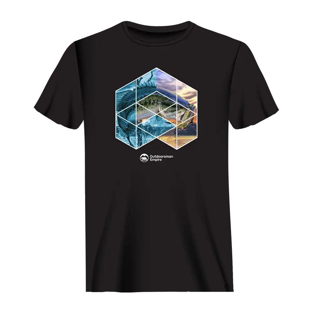 Outdoorzees Fishing Geometry Man T-Shirt