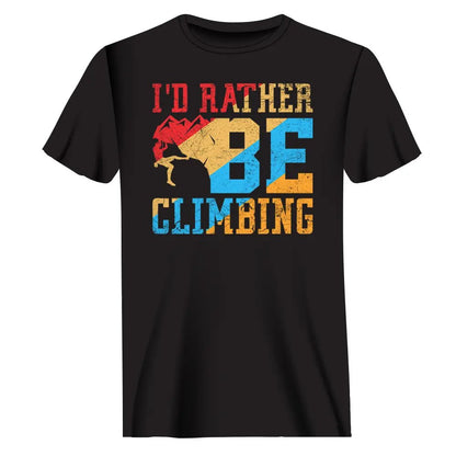 Outdoorzees Climbing I'd Rather Be Climbing Man T-Shirt