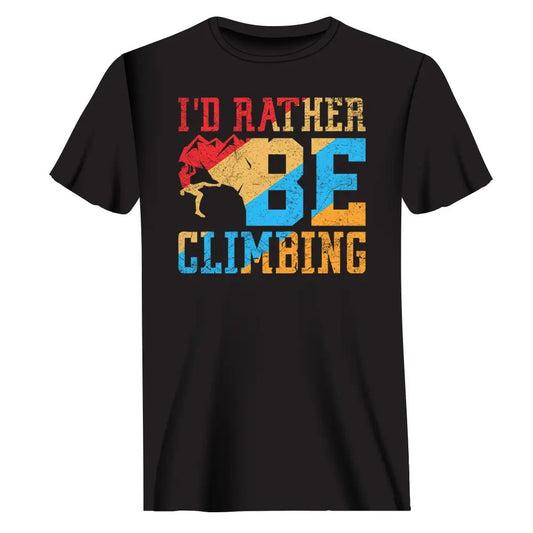 Outdoorzees Climbing I'd Rather Be Climbing Man T-Shirt