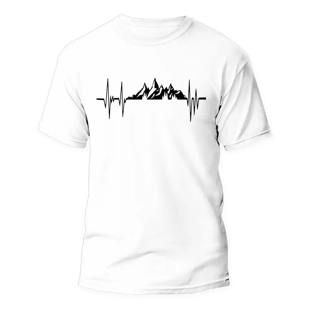 Outdoorzees Mountains Heartbeats Unisex T-Shirt