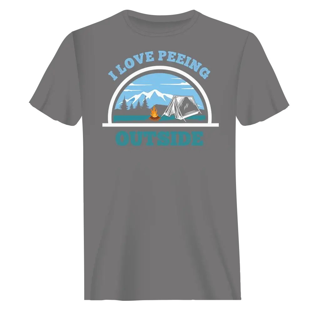 Outdoorzees I Love Peeing Outside T-Shirt for Men