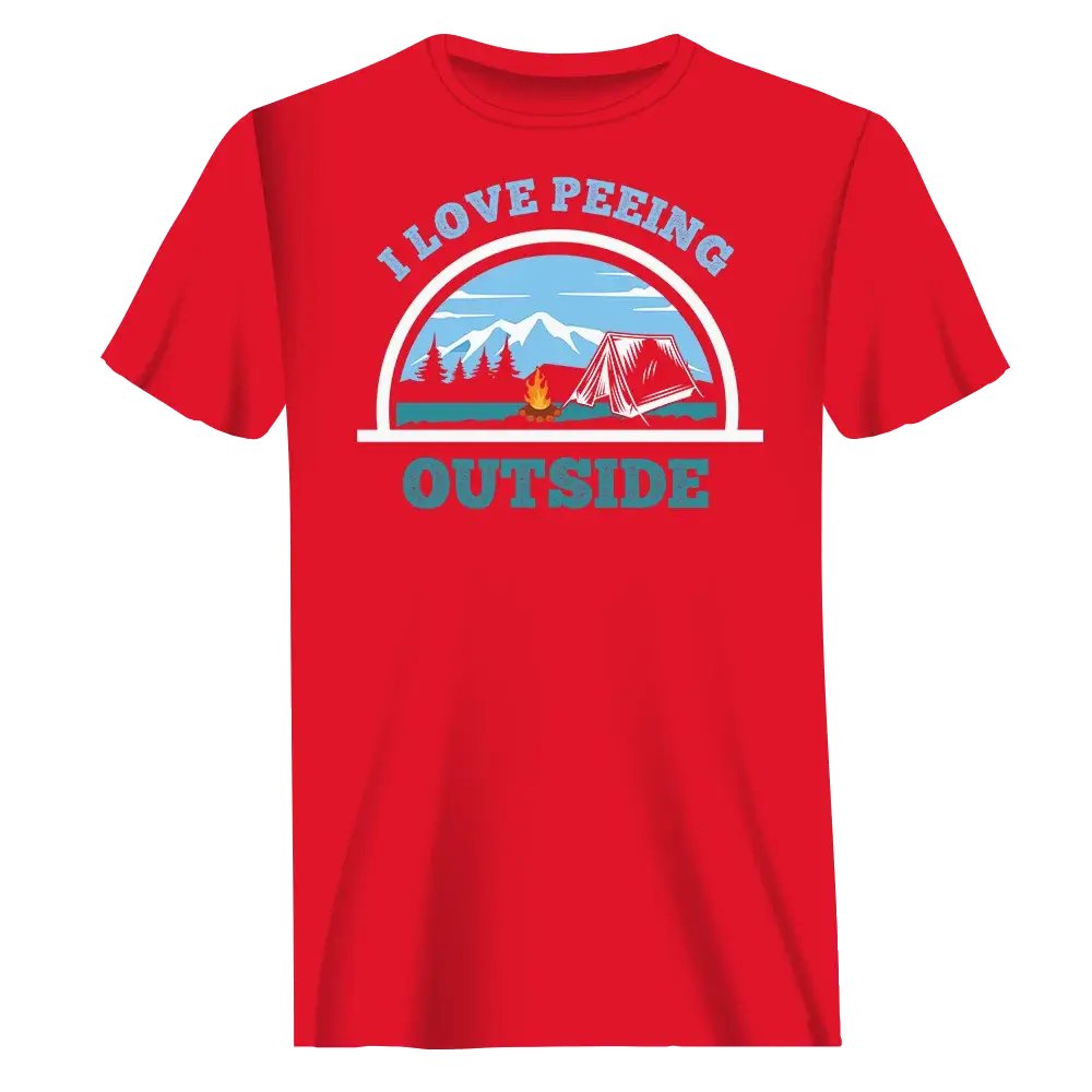 Outdoorzees I Love Peeing Outside T-Shirt for Men