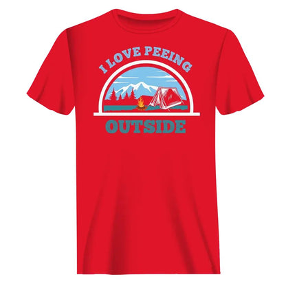 Outdoorzees I Love Peeing Outside T-Shirt for Men