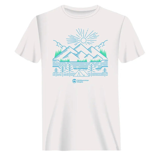 Outdoorzees Camping Lines Man T-Shirt