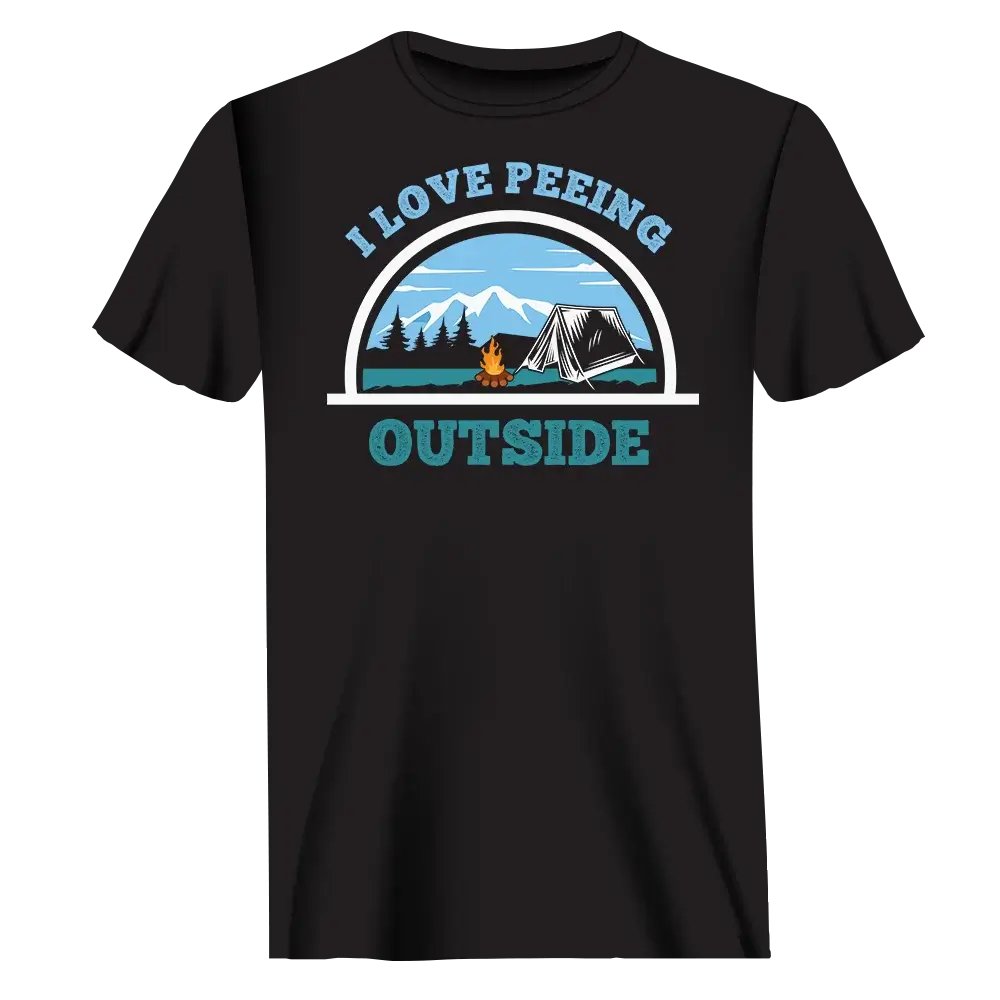 Outdoorzees I Love Peeing Outside T-Shirt for Men