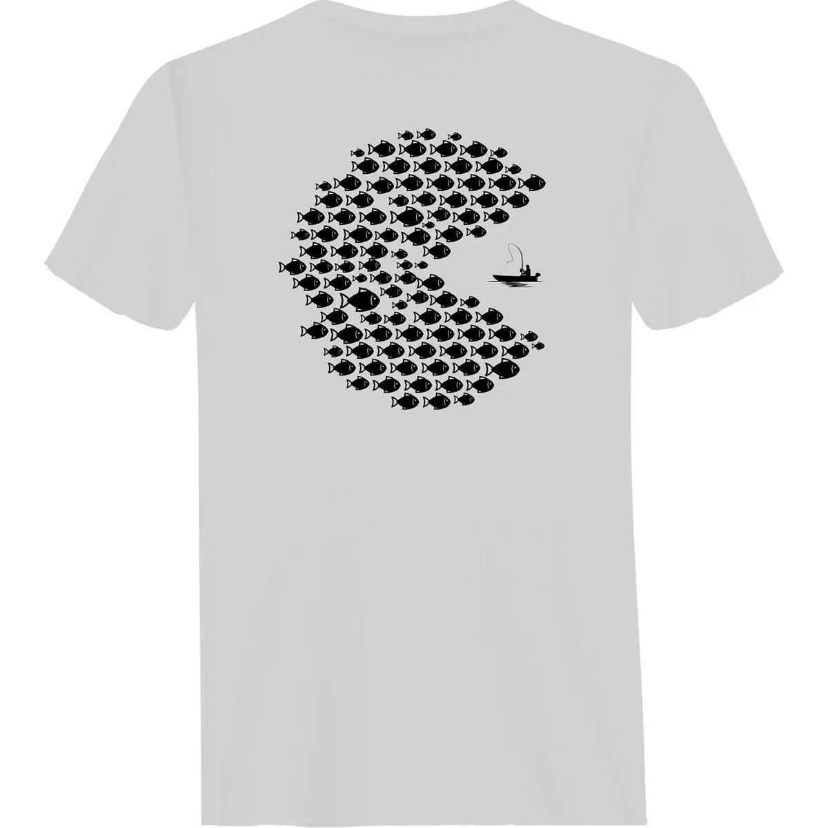 Outdoorzees Fishing Pacman Style Man T-Shirt