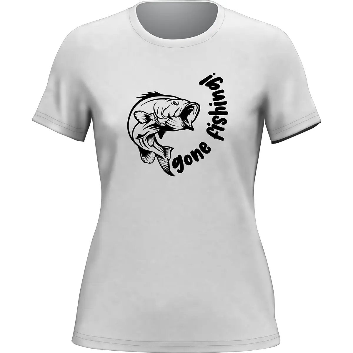 Outdoorzees Gone Fishing v1 T-Shirt for Women
