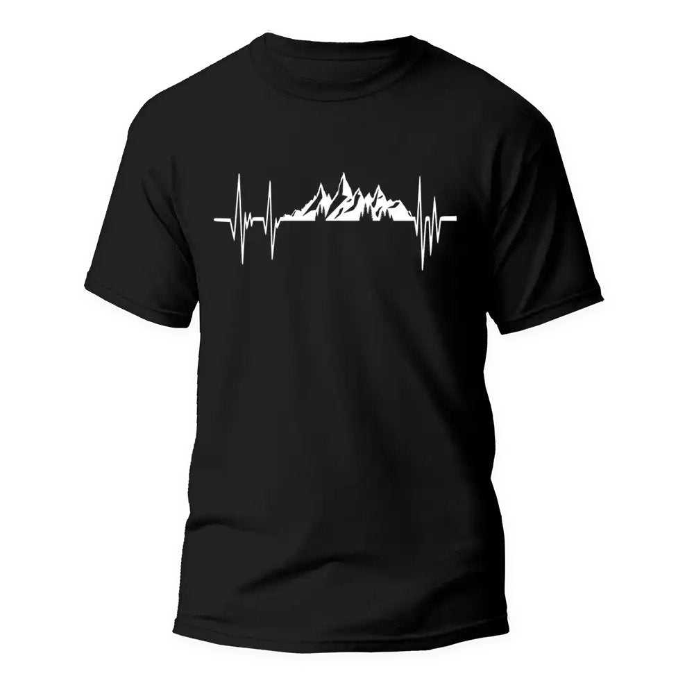 Outdoorzees Mountains Heartbeats Unisex T-Shirt