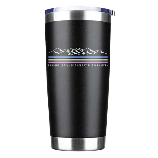 Outdoorzees Camping Lines 20oz Insulated Vacuum Sealed Tumbler