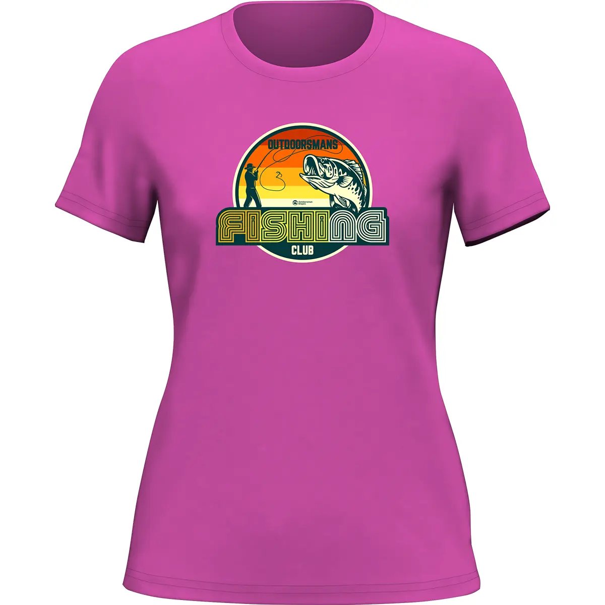 Outdoorzees Outdoorsman Fishing Club 80 T-Shirt for Women