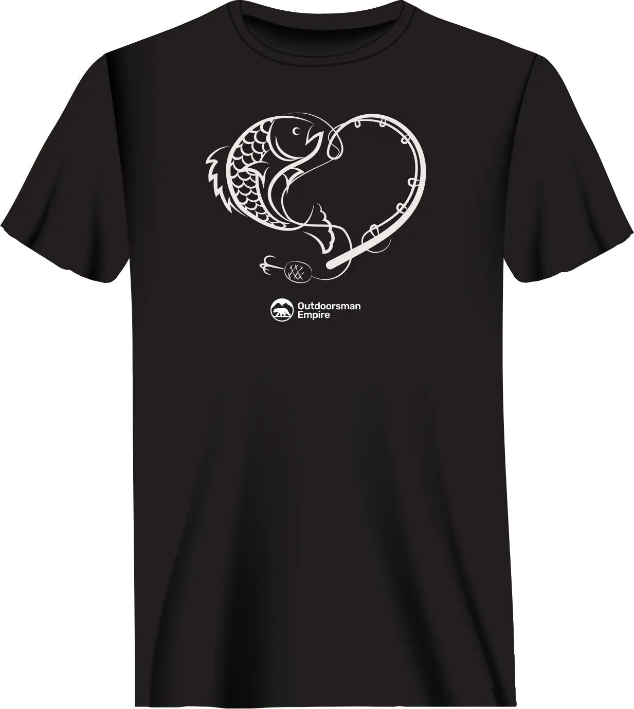 Outdoorzees Fishing Heart Man T-Shirt