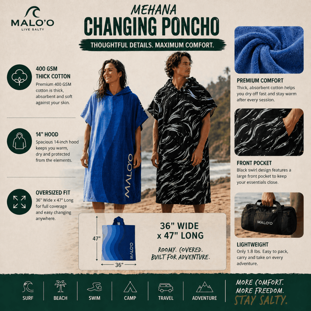 Malo'o Mehana Changing Poncho