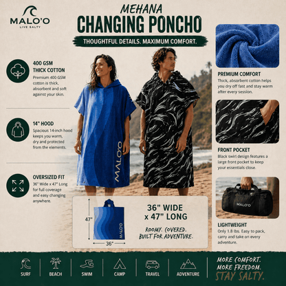 Malo'o Mehana Changing Poncho