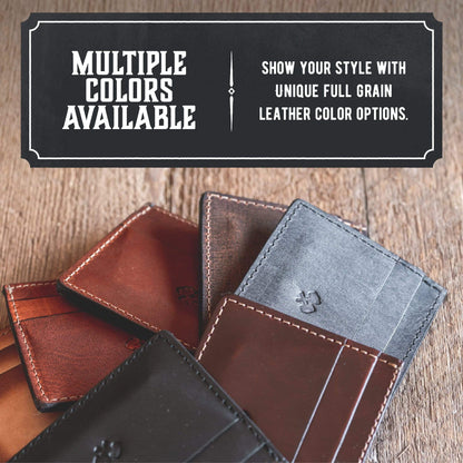 Main Street Forge - Men's Slim Front Pocket Wallet with 5 Slots