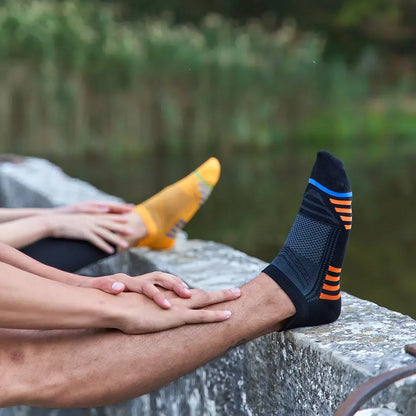 GoWith Men's Bamboo Low Cut Athletic Running & Golf Socks with Arch Support