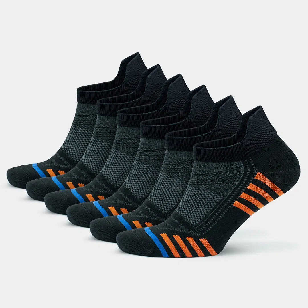 GoWith Men's Bamboo Low Cut Athletic Running & Golf Socks with Arch Support