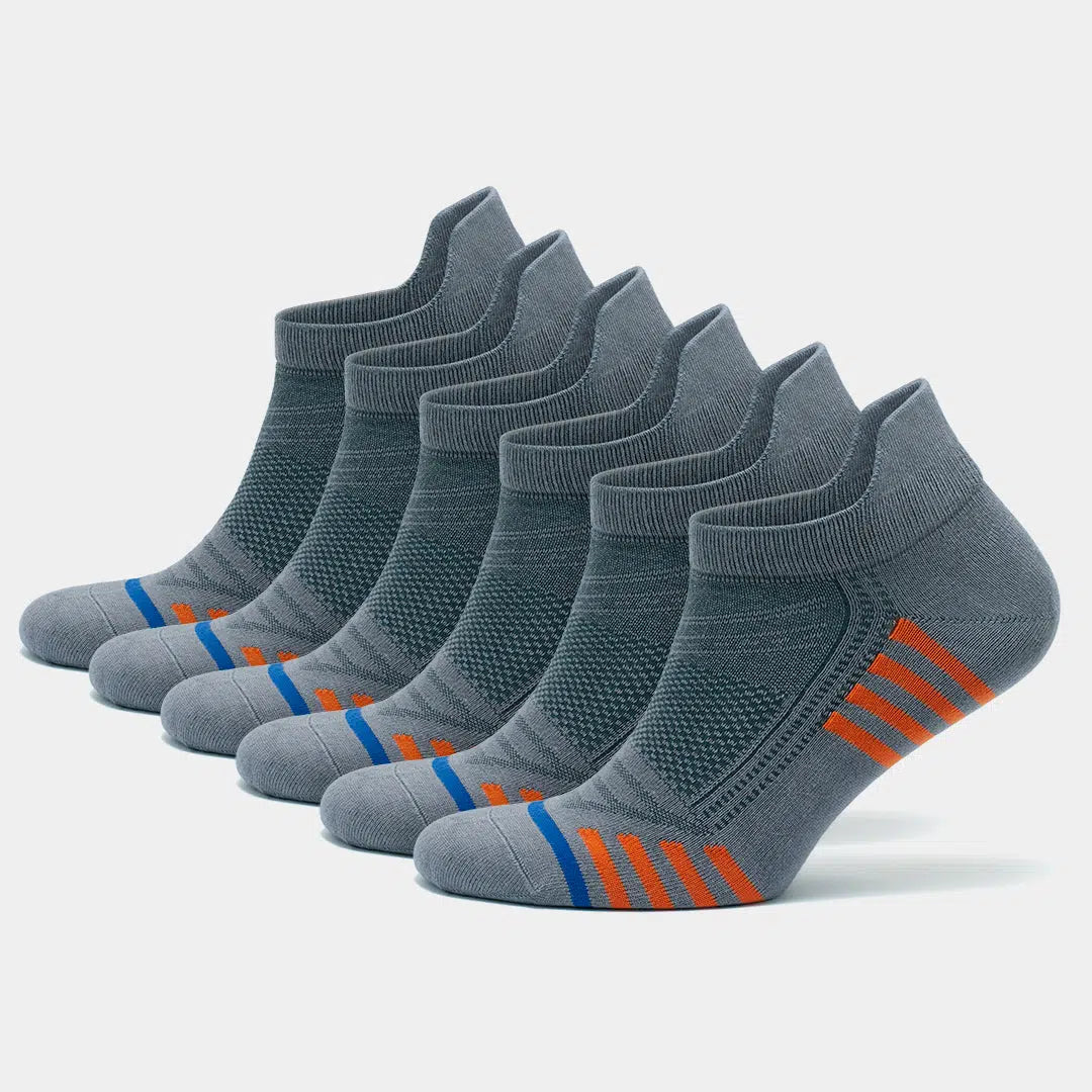 GoWith Men's Bamboo Low Cut Athletic Running & Golf Socks with Arch Support