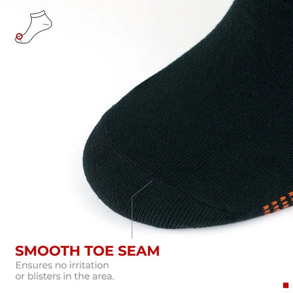 GoWith Men's Cotton Black Low-Cut Sneaker Socks