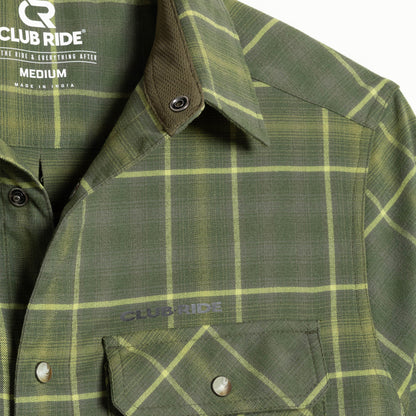 Club Ride Apparel Men's Daniel Keep Warm Stretch Riding Flannel