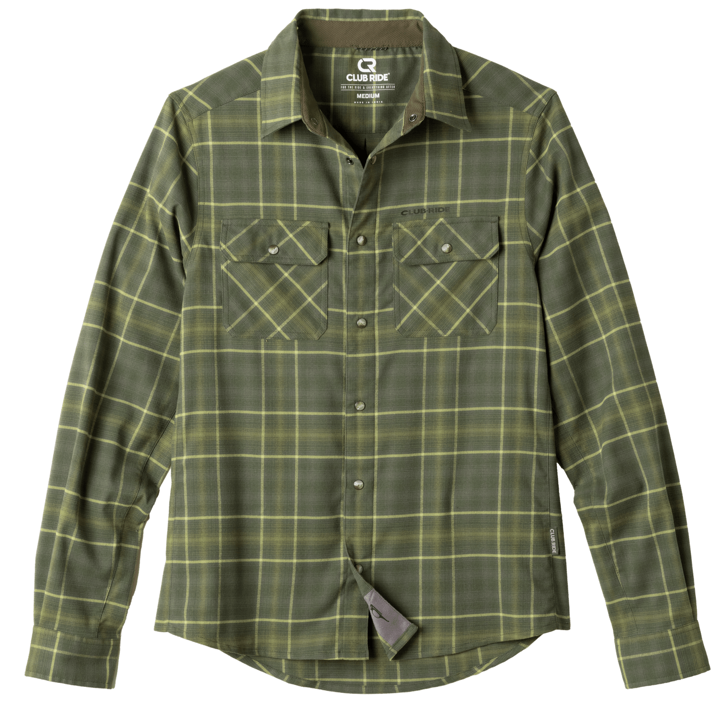 Club Ride Apparel Men's Daniel Keep Warm Stretch Riding Flannel