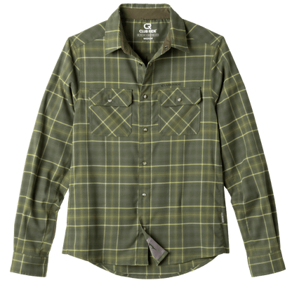 Club Ride Apparel Men's Daniel Keep Warm Stretch Riding Flannel