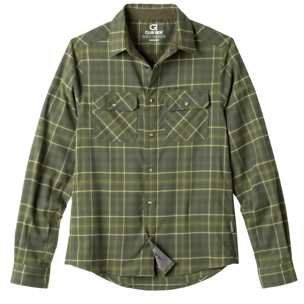 Club Ride Apparel Men's Daniel Keep Warm Stretch Riding Flannel