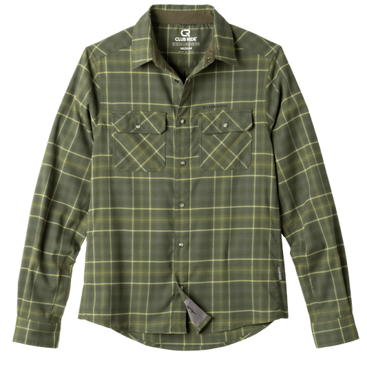 Club Ride Apparel Men's Daniel Keep Warm Stretch Riding Flannel