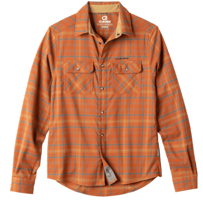 Club Ride Apparel Men's Daniel Keep Warm Stretch Riding Flannel