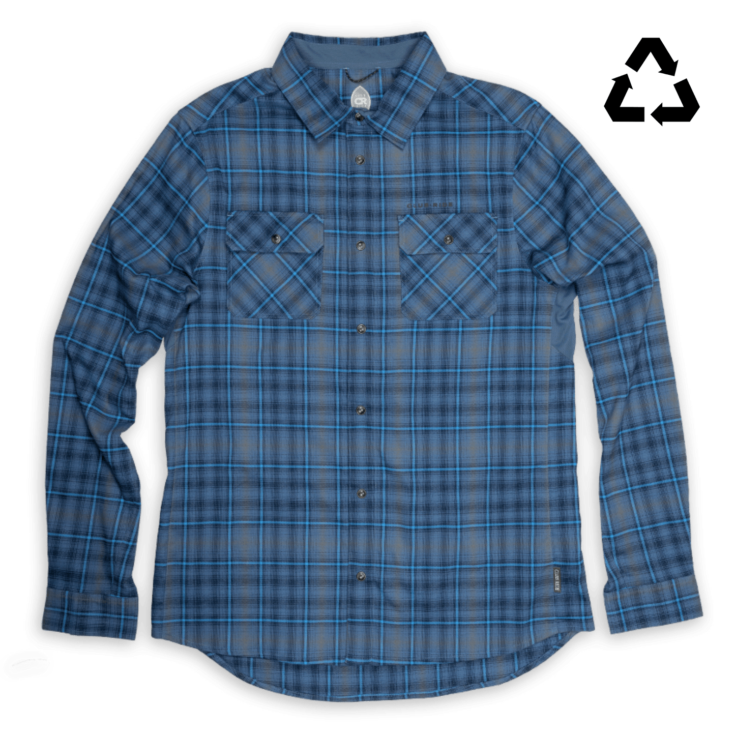 Club Ride Apparel Men's Daniel Keep Warm Stretch Riding Flannel