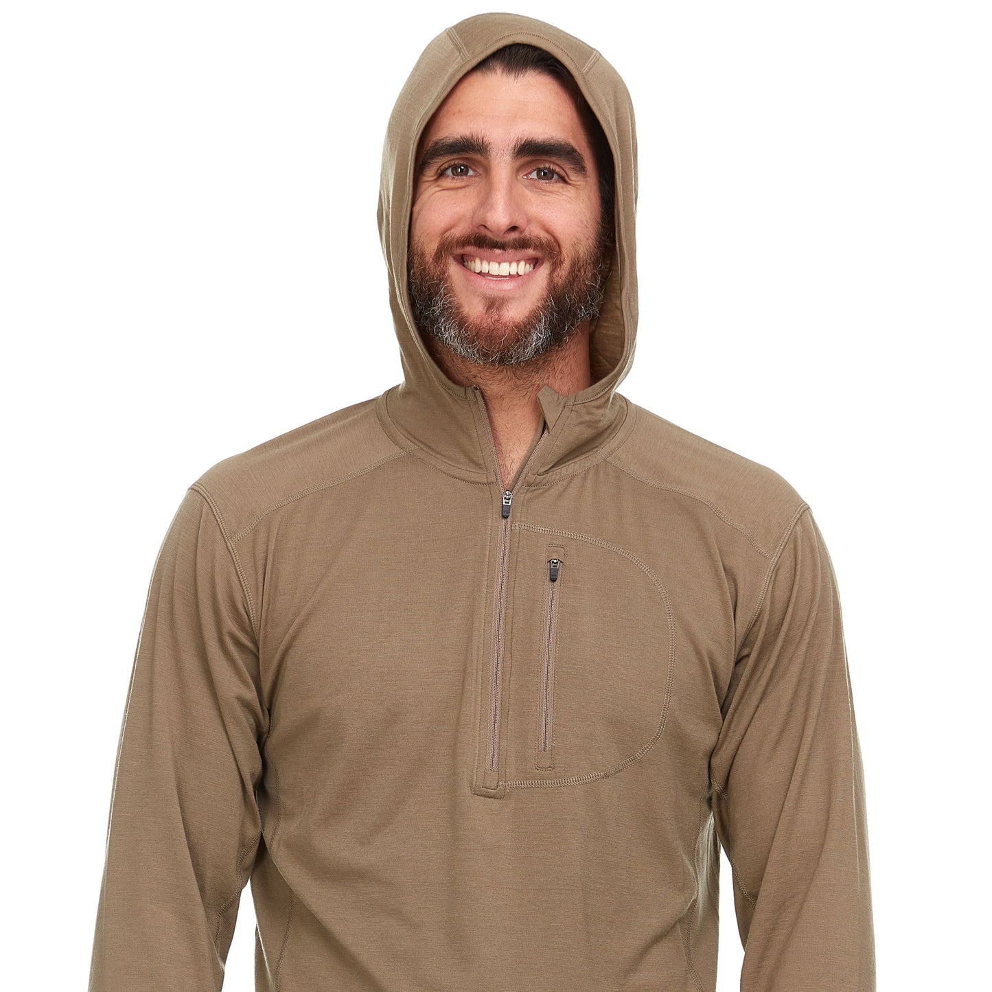 Minus33 Micro Weight - Men's Wool 1/4 Zip Sun Hoodie Woolverino