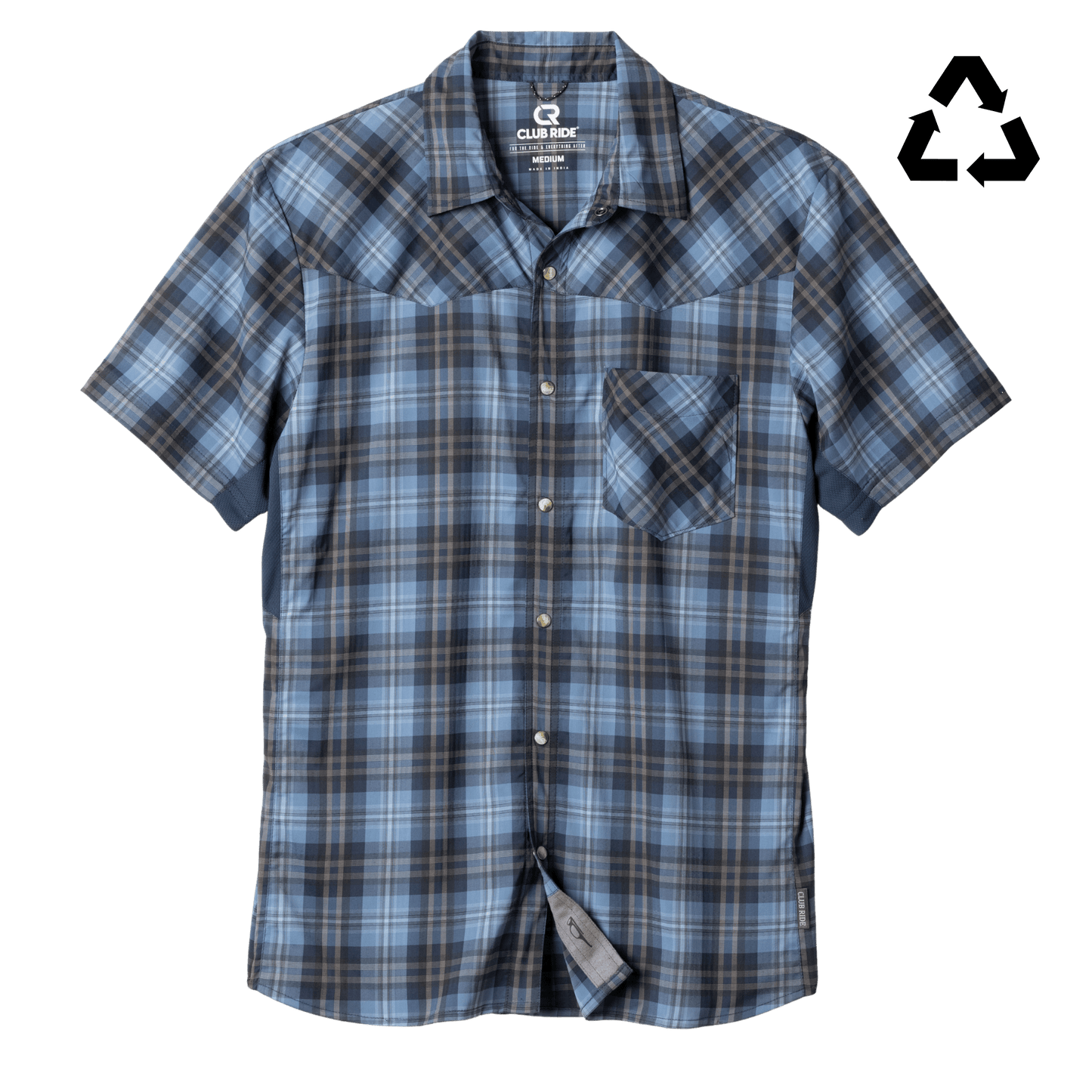 Club Ride Apparel Men's New West Original Pearl Snap Ride Shirt