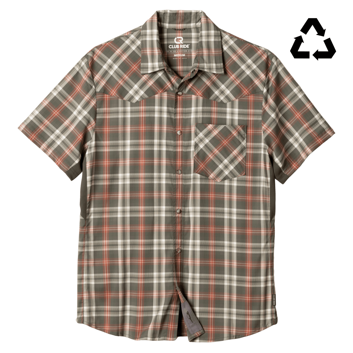 Club Ride Apparel Men's New West Original Pearl Snap Ride Shirt