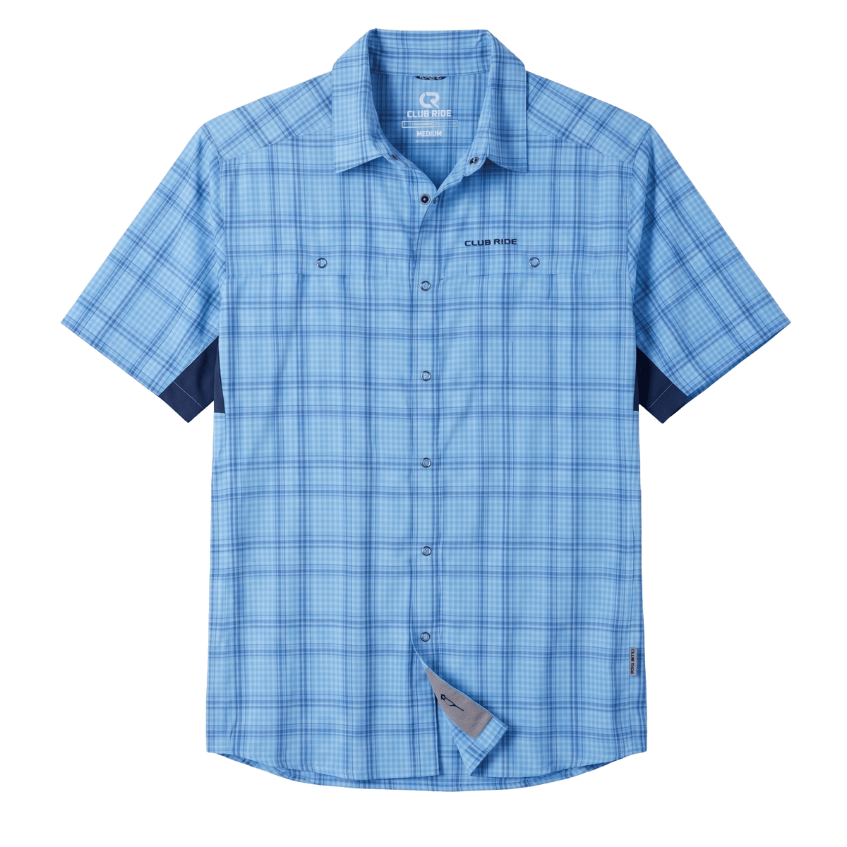 Club Ride Apparel Men's Quest Super Stretch Plaid Shirt