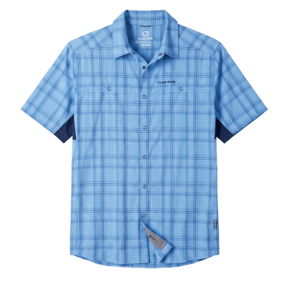 Club Ride Apparel Men's Quest Super Stretch Plaid Shirt