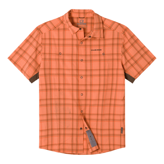Club Ride Apparel Men's Quest Super Stretch Plaid Shirt
